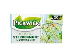 Hoogvliet Pickwick Sterrenmunt kruidenthee aanbieding