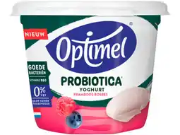 Hoogvliet Optimel Probiotica yoghurt framboos bosbes aanbieding