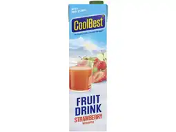 Hoogvliet Coolbest Fruitdrink strawberry aanbieding