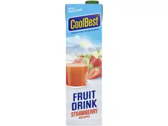 Hoogvliet Coolbest Fruitdrink strawberry aanbieding