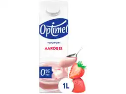 Hoogvliet Optimel Magere yoghurt aardbei 0% vet aanbieding