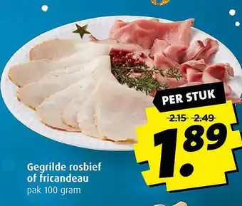 Boni Gegrilde rosbief of fricandeau aanbieding