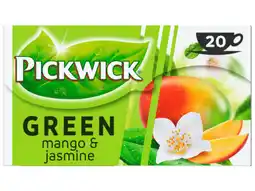 Hoogvliet Pickwick Green tea mango jasmine aanbieding