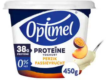 Hoogvliet Optimel Protein yoghurt perzik aanbieding