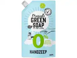 Hoogvliet Marcel's green soap Handzeep 0% parfum navulling aanbieding