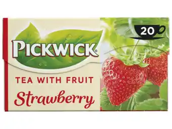 Hoogvliet Pickwick Aardbei vruchtenthee aanbieding