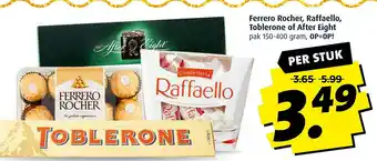 Boni Ferrero Rocher, Raffaello, Toblerone of After Eight aanbieding