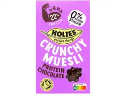 Hoogvliet Holies Crunchy muesli protein chocolate aanbieding