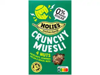 Hoogvliet Holies Crunchy muesli 4 noten aanbieding