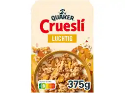 Hoogvliet Quaker Cruesli luchtig naturel aanbieding