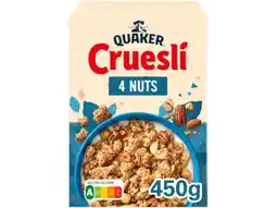 Hoogvliet Quaker Cruesli 4 noten aanbieding