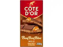 Hoogvliet Côte d'Or Chocoladereep praliné karamel aanbieding
