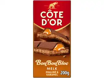 Hoogvliet Côte d'Or Chocoladereep praliné karamel aanbieding