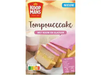 Hoogvliet Koopmans Mix voor tompoucecake aanbieding