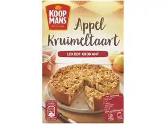 Hoogvliet Koopmans Appel-kruimeltaart mix aanbieding