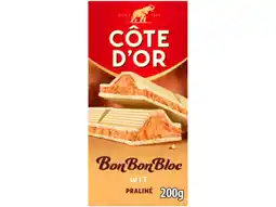 Hoogvliet Côte d'Or Chocoladereep praliné wit aanbieding