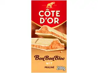 Hoogvliet Côte d'Or Chocoladereep praliné wit aanbieding