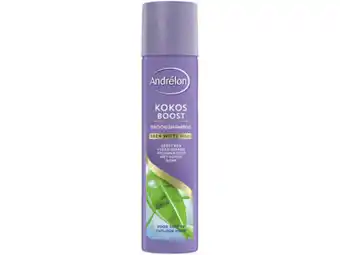 Hoogvliet Andrélon Droogshampoo kokos boost aanbieding