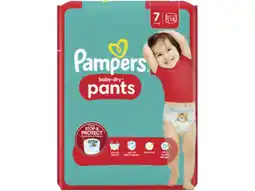 Hoogvliet Pampers Baby dry pants maat 7 aanbieding