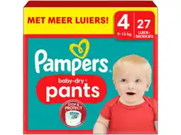 Hoogvliet Pampers Baby dry pants maat 4 aanbieding