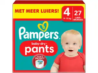 Hoogvliet Pampers Baby dry pants maat 4 aanbieding