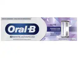 Hoogvliet Oral-B Tandpasta 3d white luxe perfection aanbieding
