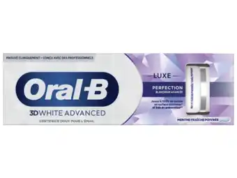 Hoogvliet Oral-B Tandpasta 3d white luxe perfection aanbieding