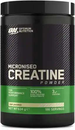 Amazon Optimum Nutrition Gemicroniseerde Creatine Poeder, Naturel, 634g, 186 Porties aanbieding