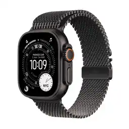 MediaMarkt Apple Watch Ultra 3gps + Cellular- 49mmblack Titanium Case - Black Milanese Loop Medium Smartwatch aanbieding