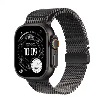 MediaMarkt Apple Watch Ultra 3gps + Cellular- 49mmblack Titanium Case - Black Milanese Loop Medium Smartwatch aanbieding