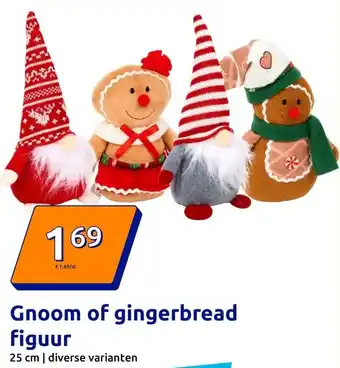 Action Gnoom of gingerbread figuur aanbieding