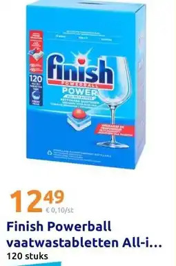 Action Finish Powerball vaatwastabletten All-i... aanbieding