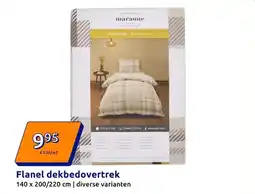 Action Flanel dekbedovertrek aanbieding