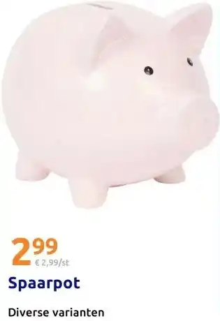Action Spaarpot aanbieding