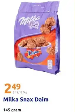 Action Milka Snax Daim aanbieding