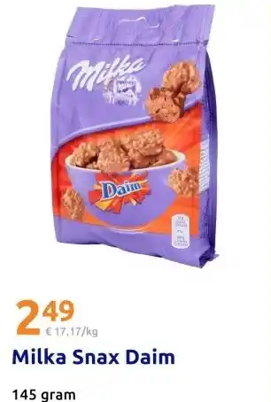 Action Milka Snax Daim aanbieding