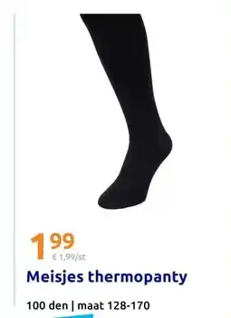 Action Meisjes thermopanty aanbieding