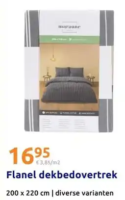 Action Flanel dekbedovertrek aanbieding