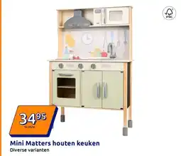 Action Mini Matters houten keuken aanbieding