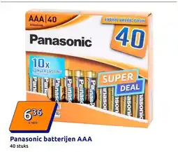 Action Panasonic batterijen AAA aanbieding