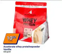 Action Accelerate whey proteïnepoeder Vanille aanbieding