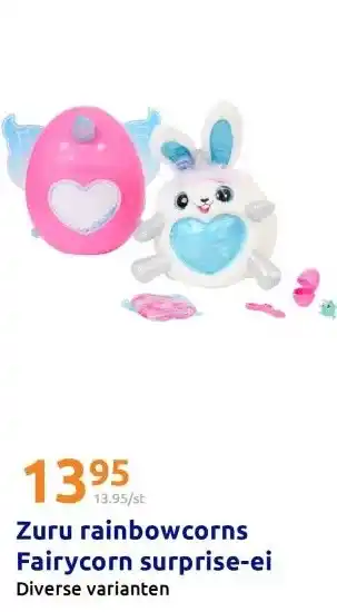 Action Zuru rainbowcorns Fairycorn surprise-ei aanbieding