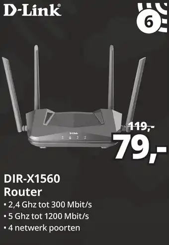 Paradigit D-Link DIR-X1560 Router aanbieding