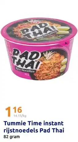 Action Tummie Time instant rijstnoedels Pad Thai aanbieding