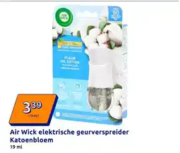 Action Air Wick elektrische geurverspreider Katoenbloem aanbieding
