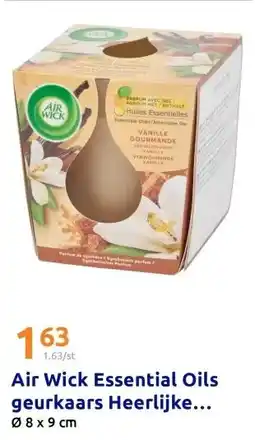 Action Air Wick Essential Oils geurkaars Heerlijke Vanille aanbieding