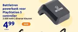 Action Battletron powerbank voor PlayStation 5 controller aanbieding