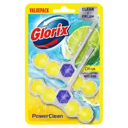 PLUS Glorix powerclean toiletblok citrus valuepack aanbieding