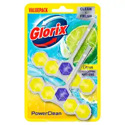 PLUS Glorix powerclean toiletblok citrus valuepack aanbieding