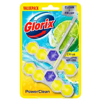 PLUS Glorix powerclean toiletblok citrus valuepack aanbieding